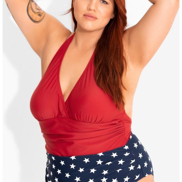 HOT TOPIC - Her Universe DC Comics Wonder Woman Swimsuit Plus Size - Picture 3 of 10